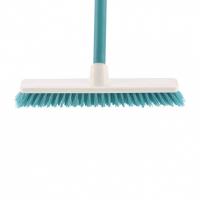 Щетка пластмассовая "Shrober" для чистки ковров 270 мм, бирюзовая, c черенком, 120 см, D 22 мм Elfe