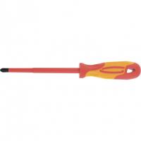 Отвертка диэлектрическая SL4 х 100 мм, CrMo, до 1000 В, двухкомпонентная рукоятка Gross