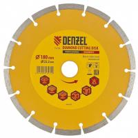 Диск алмазный, отрезной сегментный, 180 х 22.2 мм, сухая резка Denzel