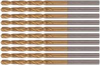 Сверла HSS по металлу, титановое покрытие 3,0 мм (10 шт.)