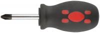 Отвертка "Стандарт", CrV сталь, прорезиненная черно-красная ручка  6х38 мм PH2