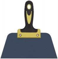 Шпатель фасадный "Мастер", пружинная колоризованная сталь, двухкомпонентная ручка, плоский 200 мм