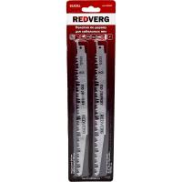 Полотно для сабельной пилы Redverg S1531L  HCS, по дереву, шаг 5 мм, длина 240 мм, 2 шт(820451)