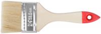 Кисть флейцевая "Оптима", натур. cветлая щетина, деревянная ручка 2,5" (63 мм)
