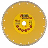 Диск алмазный, отрезной Turbo, 230 х 22.2 мм, сухая резка Denzel