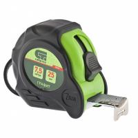 Рулетка Графит, обрезиненный корпус, амортизатор, 7.5 м х 25 мм Сибртех