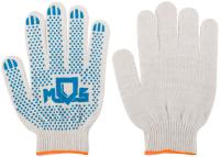 Перчатки вязаные (4 нити), х/б, с ПВХ, 10 класс вязки