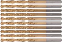 Сверла HSS по металлу, титановое покрытие 3,8 мм (10 шт.)