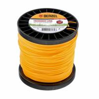 Леска для триммера  звезда 2.0 мм, 190 м, на Din катушке Россия Denzel