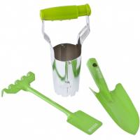 Набор садового инструмента, цельнометаллический, 3 предмета, Fresh Line, Palisad