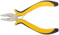 Плоскогубцы комбинированные "мини" Профи, никелированное покрытие, черн.-желт.мягк. ручки 125 мм