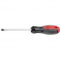 Отвертка Fusion, SL4 х 200 мм, CrV, трехкомпонентная рукоятка "Anti slip" Matrix