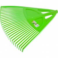 Грабли веерные пластиковые, 620 мм, 27 плоских зубьев, без черенка, Россия, Palisad