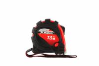 Рулетка Status Magnet 3 fixations, 7.5 м х 25 мм, обрезиненный корпус, зацеп с магнитом Matrix