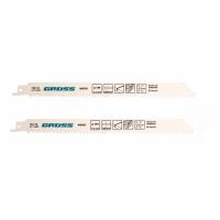 Полотна по дереву для сабельной пилы 4444 - S1110DF, 210 x 4.2 мм, 2 шт. Gross