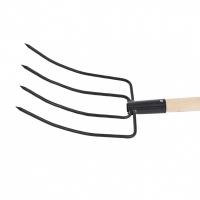 Вилы 4 - х рогие, сенные, 210 х 310 х 1400 мм, деревянный черенок, Россия, Сибртех