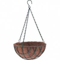 Кашпо подвесное с вкладышем из коковиты, полукруглое D 30 см Palisad