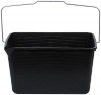 Ведро для краски, металлическая ручка 12 л черное