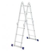 Лестница шарнирная алюминиевая, 4 х 3 ступени, Россия, Сибртех