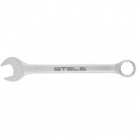 Ключ комбинированный, 27 мм, CrV, матовый хром Stels
