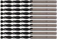 Сверла по металлу HSS черненые 4,0x75 мм (10 шт.)