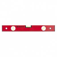 Уровень алюминиевый, 400 мм, 3 глазка, красный, линейка Matrix