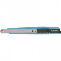 Нож, 145 мм, корпус ABS пластик, выдвижное сегментное лезвие 9 мм (SK-5), металлическая направляющая Gross