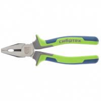 Плоскогубцы комбинированные, 200 мм, фосфатирование, трехкомпонентные рукоятки Сибртех