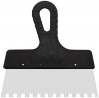 Шпатель фасадный нержавеющий зубчатый 200 мм / зуб  8 мм