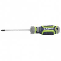 Отвертка PH2 х 100 мм, CrV, четырехкомпонентная рукоятка Сибртех