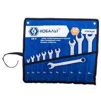 Набор ключей комбинированных КОБАЛЬТ 8,10-14,17,19,22,24 мм (10 шт.) чехол