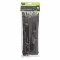 Хомуты, 250 x 4.8 мм, пластиковые, черные, 100 шт Сибртех