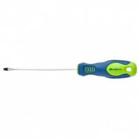 Отвертка, SL3 х 100 мм, CrV, двухкомпонентная рукоятка Сибртех