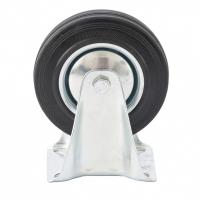 Колесо неповоротное D 200 мм, крепление  платформенное Сибртех