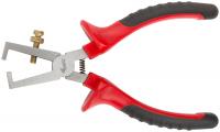 Клещи для снятия изоляции "Оптима", красно-черные ручки 160 мм