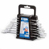 Набор ключей рожковых КОБАЛЬТ 6x7,8x10,9x11,12x13,14x15,16x17,18x19,20x22 мм (8 шт.) держатель