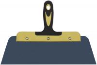 Шпатель фасадный "Мастер", пружинная колоризованная сталь, двухкомпонентная ручка, плоский 300 мм