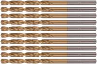 Сверла HSS по металлу, титановое покрытие 3,3 мм (10 шт.)