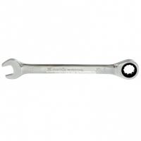 Ключ комбинированный трещоточный, 13 мм, CrV, зеркальный хром Matrix Professional