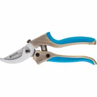 Секатор прямого реза, 205 мм, металлические обрезиненные рукоятки, Luxe, Palisad