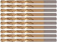 Сверла HSS по металлу, титановое покрытие 5,0 мм (10 шт.)