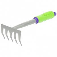 Грабли 5 - зубые, 115 х 275 мм, стальные, пластиковая рукоятка, Connect, Palisad