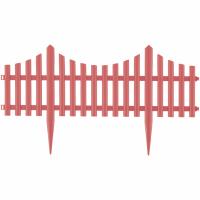 Забор декоративный "Гибкий", 24 х 300 см, коралловый, Россия, Palisad