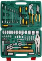 Набор инструмента автомобильный 72 шт. CrV 1/2"+1/4"