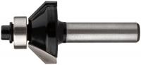 Фреза кромочная конусная с нижним подшипником, угол 45 гр., DxL = 25 х 50 мм