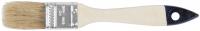 Кисть флейцевая "Лайт", натур. cветлая щетина, деревянная ручка  1" (25 мм)