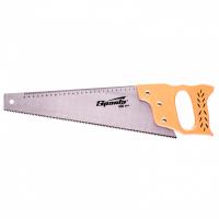Ножовка по дереву, 400 мм, 7-8 TPI, каленый зуб, линейка, деревянная рукоятка Sparta