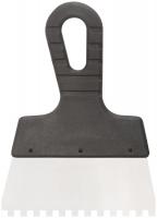 Шпатель фасадный нержавеющий зубчатый 150 мм / зуб  6 мм