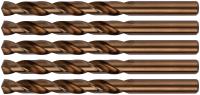 Сверла по металлу HSS с добавкой кобальта 5% Профи 10,0 мм ( 5 шт.)