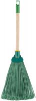 Веник пластиковый с деревянной ручкой 370 мм